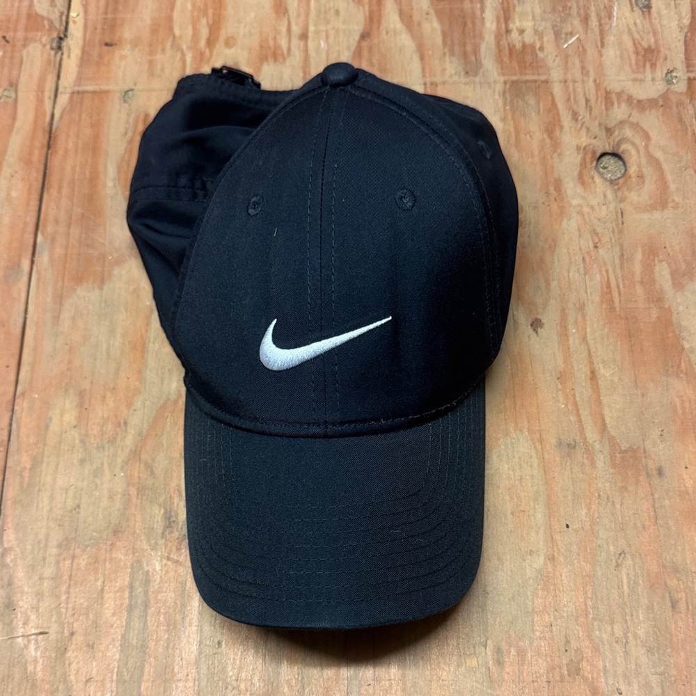 Nike Black Hat with White Logo